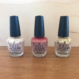 オーピーアイ(OPI)のOPI マニキュア 3本セット(マニキュア)