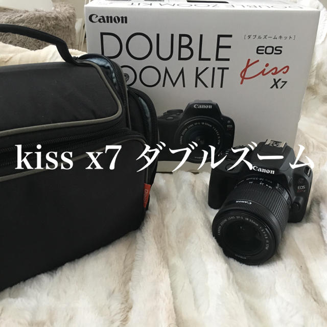 【最終値下げ】canon eos kiss x7 ダブルズームキット＋ケース