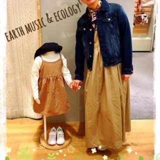 アースミュージックアンドエコロジー(earth music & ecology)の【earth music&ecology】キッズ キャミワンピ&ギャザーマキシ(ロングワンピース/マキシワンピース)