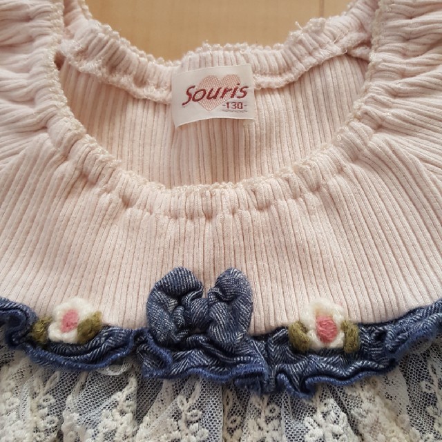 Souris(スーリー)のｽｰﾘｰ130 キッズ/ベビー/マタニティのキッズ服女の子用(90cm~)(Tシャツ/カットソー)の商品写真