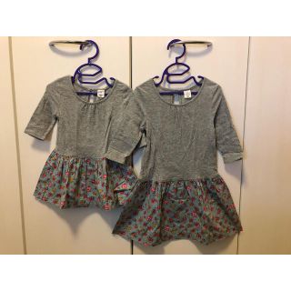 ベビーギャップ(babyGAP)のbabyGAP  七分袖ワンピース(ワンピース)