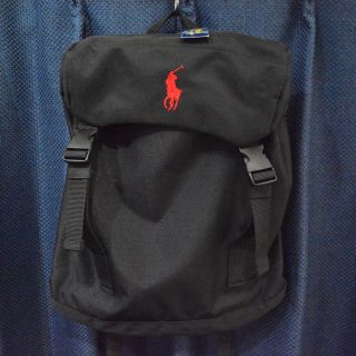 ポロラルフローレン(POLO RALPH LAUREN)の新品未使用 正規品 ポロラルフローレン リュック バックパック 黒 ブラック(バッグパック/リュック)