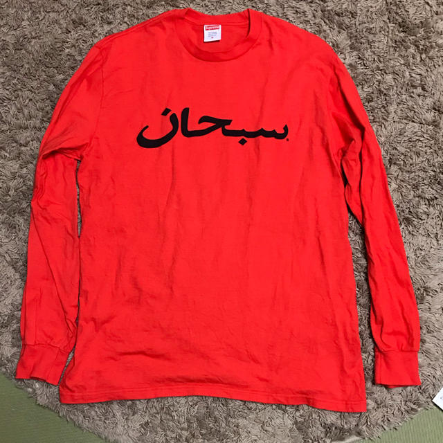 Supreme(シュプリーム)のシュプリーム アラビック  ロンTオレンジ M メンズのトップス(Tシャツ/カットソー(七分/長袖))の商品写真