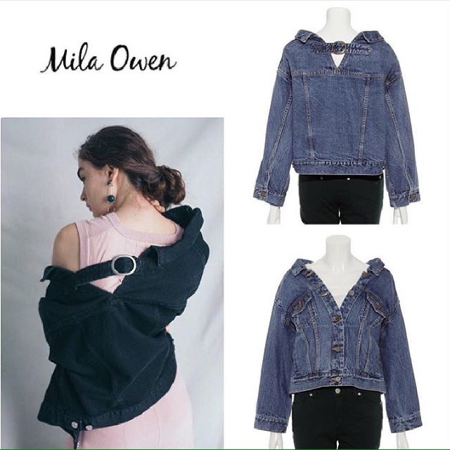 Mila Owen(ミラオーウェン)のMila OwenMila Owen　抜け感デニムJK レディースのジャケット/アウター(Gジャン/デニムジャケット)の商品写真