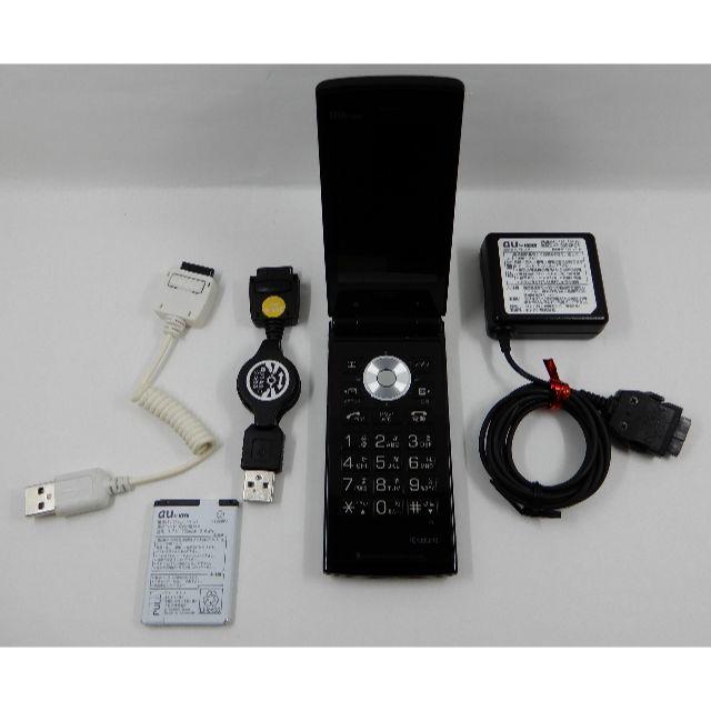 au(エーユー)のAU 携帯電話 K006 ブラック スマホ/家電/カメラのスマートフォン/携帯電話(携帯電話本体)の商品写真