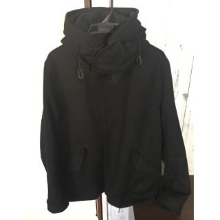 ユナイテッドアローズグリーンレーベルリラクシング(UNITED ARROWS green label relaxing)のgreen rabel relaxing ショートモッズコート XL ブラック(モッズコート)