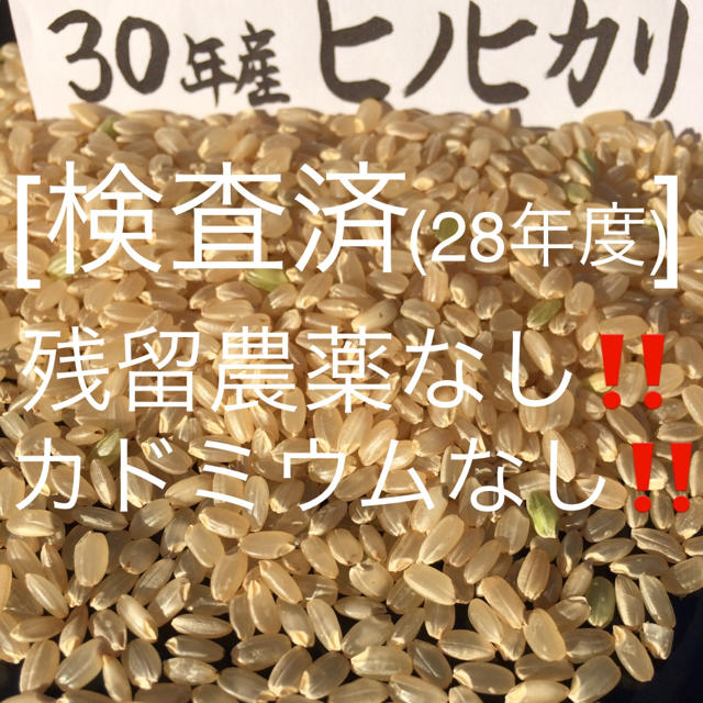 うずら卵様専用 30年産玄米15kgヒノヒカリ 食品/飲料/酒の食品(米/穀物)の商品写真