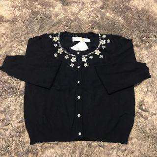 トッコ(tocco)の【tocco closet】ビジューフラワーカーディガン(カーディガン)