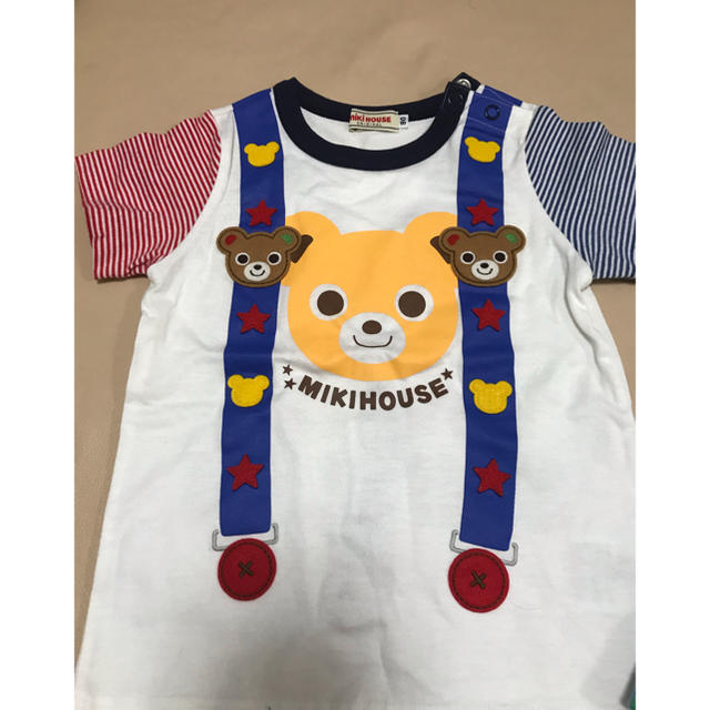 mikihouse(ミキハウス)のミキハウス Tシャツ サイズ90 2枚セット 良品 キッズ/ベビー/マタニティのキッズ服男の子用(90cm~)(Tシャツ/カットソー)の商品写真