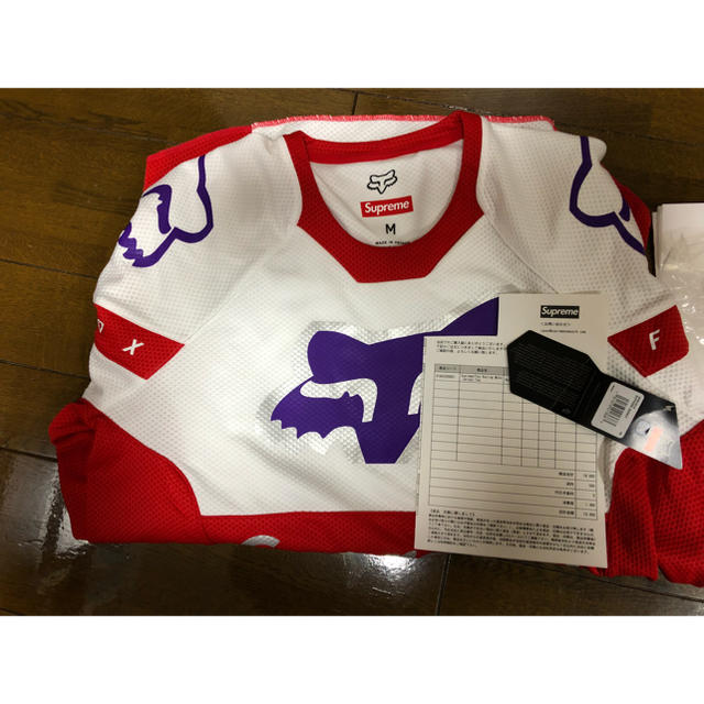 Supreme(シュプリーム)のSupreme Fox Racing Moto Jersey Top Ｍサイズ メンズのトップス(Tシャツ/カットソー(七分/長袖))の商品写真