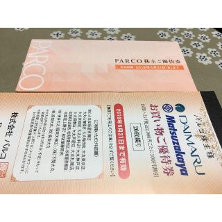 パルコの株主優待券1,000円分(ショッピング)