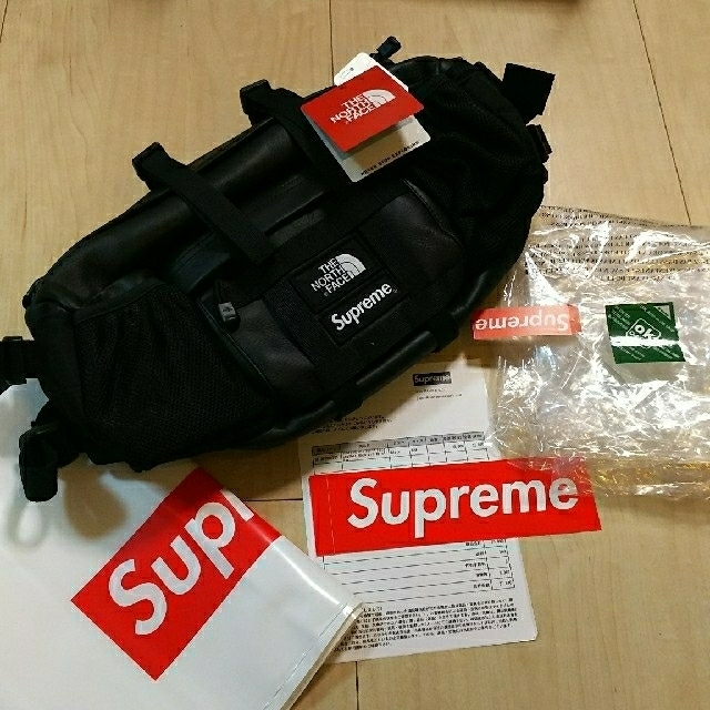 バッグSupreme The North Face レザー Waist Bag