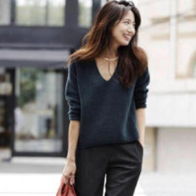UNIQLO - XS ユニクロ カシミヤ Vネック セーター グリーンの通販 by