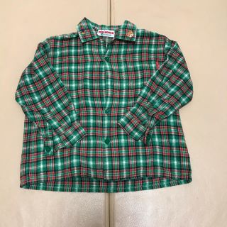 ミキハウス(mikihouse)のミキハウス シャツ サイズ100 ジャンク品 ボタン無し 激安(Tシャツ/カットソー)