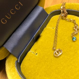 グッチ(Gucci)のトパーズ付きダブルGネックレス(ネックレス)