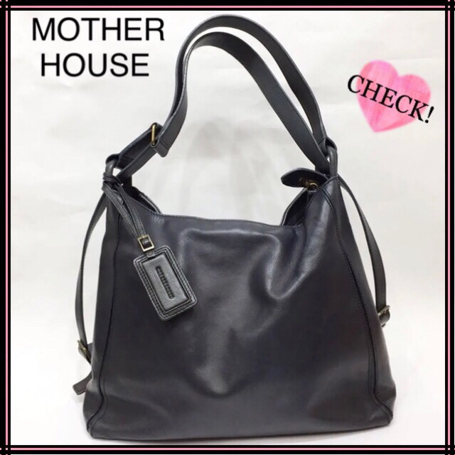 MOTHERHOUSE (マザーハウス)レザーショルダーバッグ&リュック2WAY