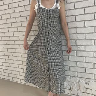 フーズフーチコ(who's who Chico)のgingham one-piece (ロングワンピース/マキシワンピース)