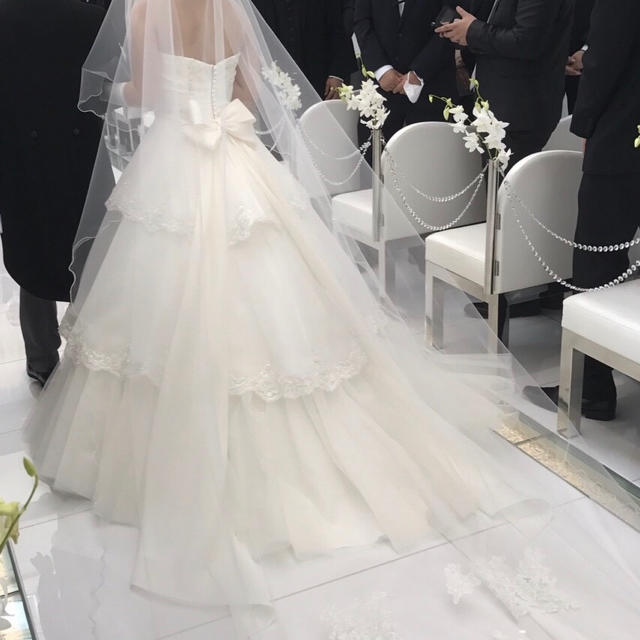 ウェディングドレス  結婚式・二次会・前撮り・後撮り レディースのフォーマル/ドレス(ウェディングドレス)の商品写真