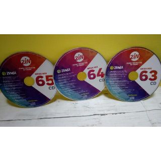 ズンバ(Zumba)のZUMBA CD  megamix63 64 65　
3枚セット(ダンス/バレエ)