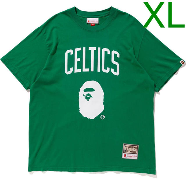 A BATHING APE(アベイシングエイプ)のBAPE MITCHELL NESS NBA CELTICS TEE XL  メンズのトップス(Tシャツ/カットソー(半袖/袖なし))の商品写真