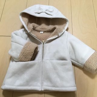 エフオーキッズ(F.O.KIDS)のF.O. ムートン風コート 女児80cm(ジャケット/コート)