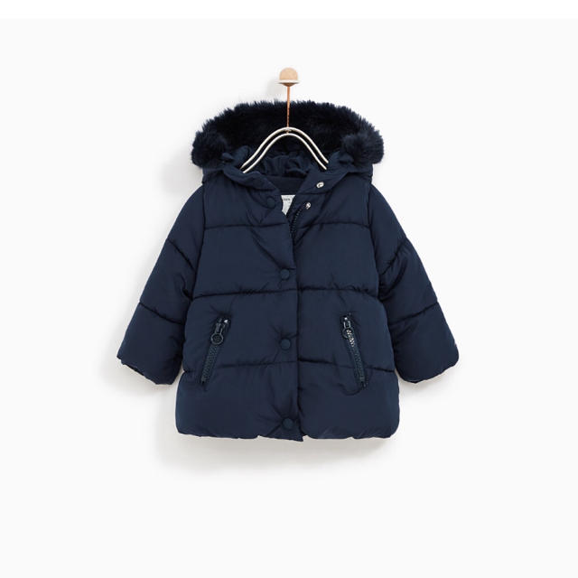 ZARA KIDS(ザラキッズ)の【zara baby girl】ダウンジャケット92cm キッズ/ベビー/マタニティのキッズ服男の子用(90cm~)(ジャケット/上着)の商品写真