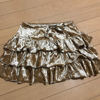 レイアリス(Rayalice)のRayalice ゴールド 金 kids スカート フリル ミニスカート(スカート)