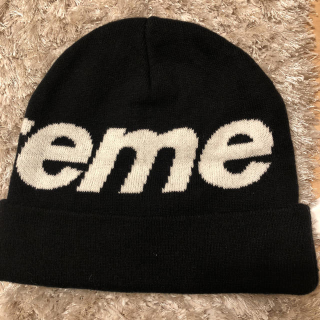 帽子supreme big logo beanie ビッグロゴビーニー