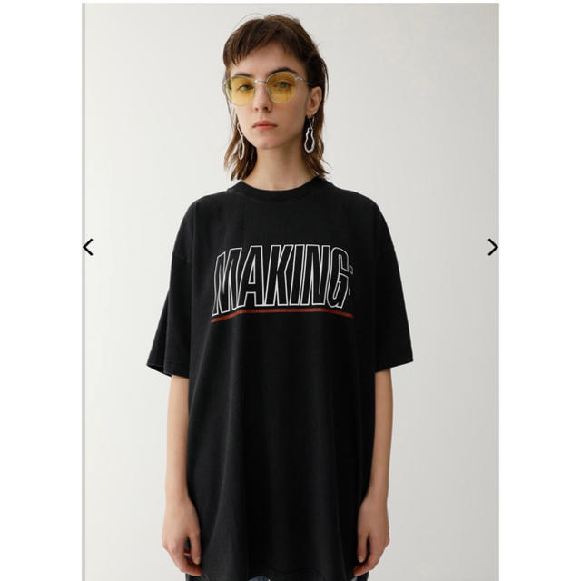 moussy(マウジー)のmoussy MAKING Tシャツ ビッグT オーバーサイズ レディースのトップス(Tシャツ(半袖/袖なし))の商品写真