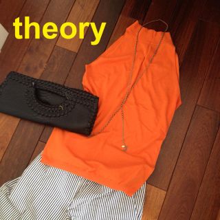 セオリー(Theory)のtheory♡2♡キレイめオレンジ送料込(タンクトップ)