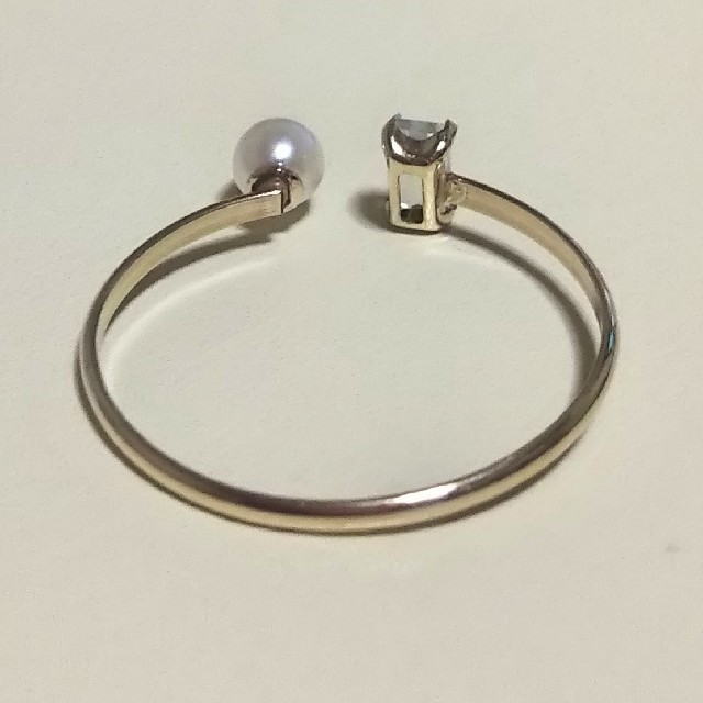 あこや真珠 ブルームーンストーン ゴールドリング レディースのアクセサリー(リング(指輪))の商品写真