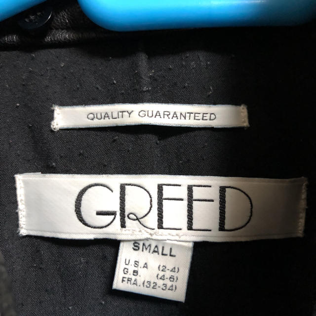 15%OFF GREED レザー ライダース ジャケットの通販 by アガット☆'s shop｜グリードならラクマ - GREED グリード 本革 セール新品
