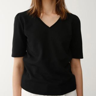 マウジー(moussy)のMOUSSY HALF SLEEVE V/N TEE ブラック(Tシャツ(半袖/袖なし))