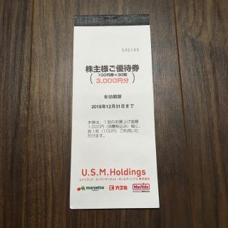 マルエツ☆カスミ 株主優待券(その他)