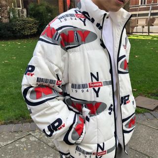 シュプリーム(Supreme)の[S] Supreme NY Reversible Puffy Jacket 白(ブルゾン)