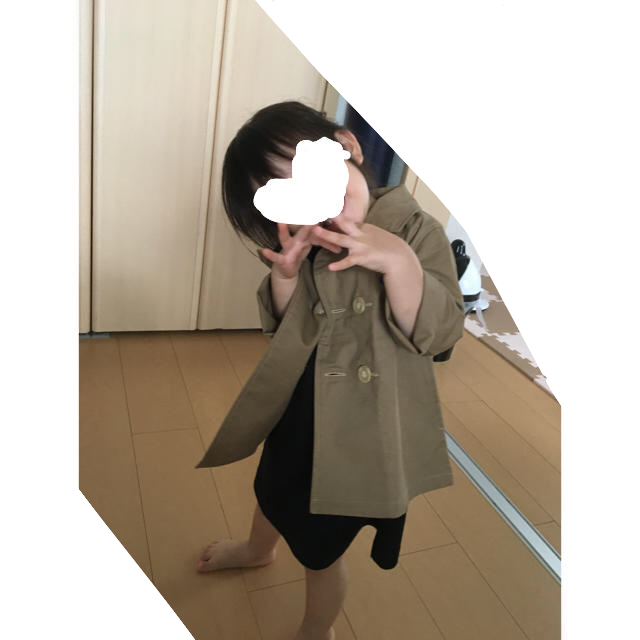 Champion(チャンピオン)のチャンピオン トレンチコート キッズ/ベビー/マタニティのキッズ服女の子用(90cm~)(コート)の商品写真