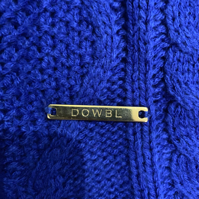 DOWBL(ダブル)の📍サム様専用  DOWBL ケーブルニット ブルー メンズのトップス(ニット/セーター)の商品写真