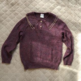 ロキエ(Lochie)のvintage★古着★ニット★昭和★レトロ★ゴールド★トップス★(ニット/セーター)