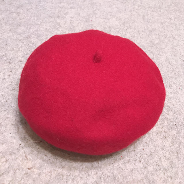 Bleu Bleuet(ブルーブルーエ)の✩ ベレー帽 赤 レディースの帽子(ハンチング/ベレー帽)の商品写真