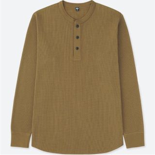 ユニクロ(UNIQLO)のワッフルヘンリーネックT(Tシャツ/カットソー(七分/長袖))