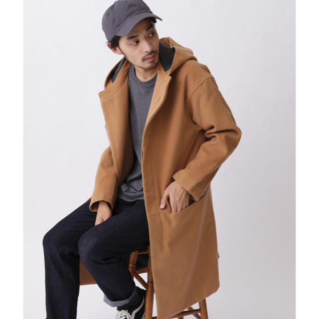 定価8640円 シャギーメルトン ロングコート MONO-MART メンズのジャケット/アウター(モッズコート)の商品写真