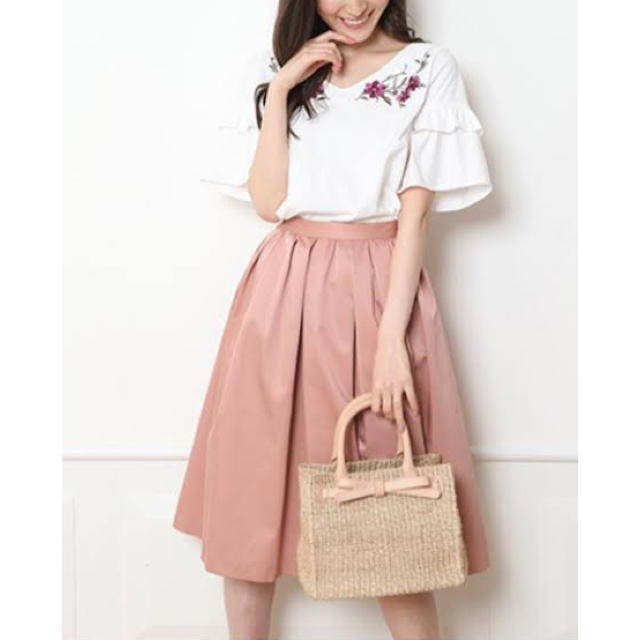 Apuweiser-riche(アプワイザーリッシェ)のアプ♡グログランタックスカート レディースのスカート(ひざ丈スカート)の商品写真