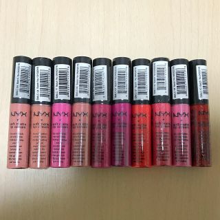 エヌワイエックス(NYX)のM様専用💙新品✨9色10本set♡NYXソフトマットリップクリーム♡(口紅)