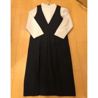 ユナイテッドアローズ(UNITED ARROWS)の美品！1度のみ使用！アローズ ジャンバースカート(ひざ丈ワンピース)