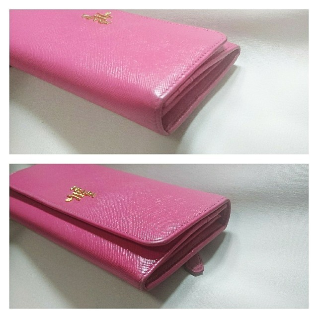 PRADA(プラダ)の✨使用わずか✨かわいい❤️PRADA サフィアーノ カードケース付 折り財布❤️ レディースのファッション小物(財布)の商品写真