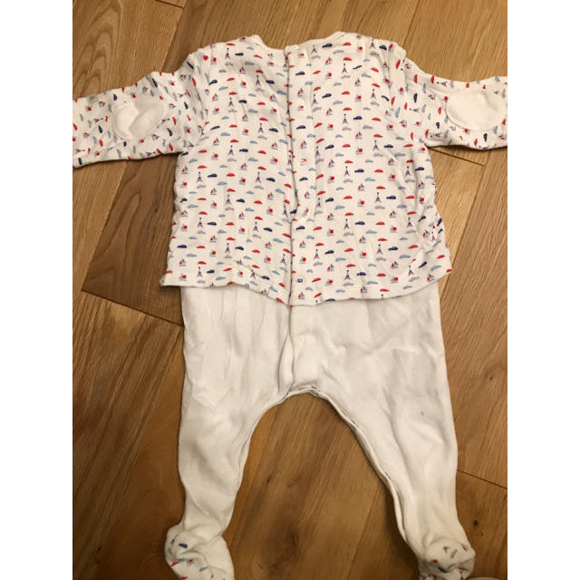 PETIT BATEAU(プチバトー)のプチバトー カバーオール 67cm キッズ/ベビー/マタニティのベビー服(~85cm)(カバーオール)の商品写真