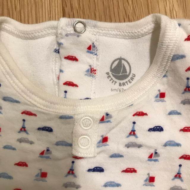 PETIT BATEAU(プチバトー)のプチバトー カバーオール 67cm キッズ/ベビー/マタニティのベビー服(~85cm)(カバーオール)の商品写真