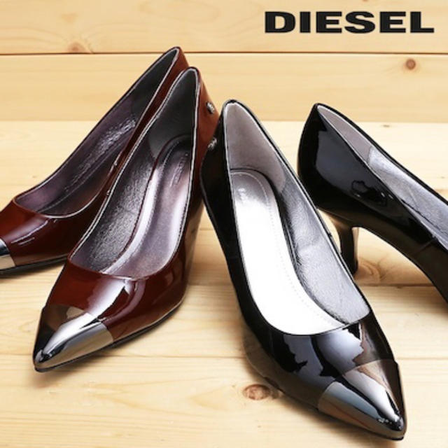 DIESEL(ディーゼル)のブラック EUR39 JP25.5cm レディースの靴/シューズ(ハイヒール/パンプス)の商品写真