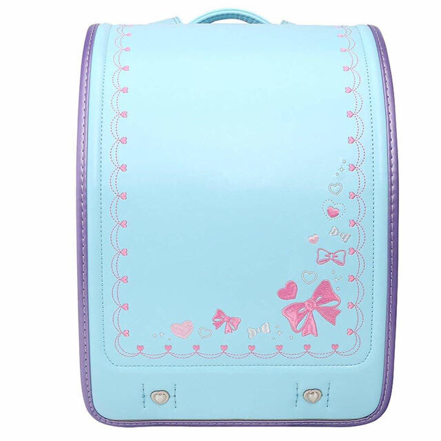 新品 ランドセル A4フラットファイル対応 スカイブルー 女の子 ハート 水色 | フリマアプリ ラクマ