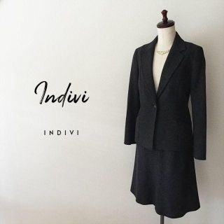 インディヴィ(INDIVI)のインディヴィ☆秋冬物スカートスーツ2点セット(スーツ)